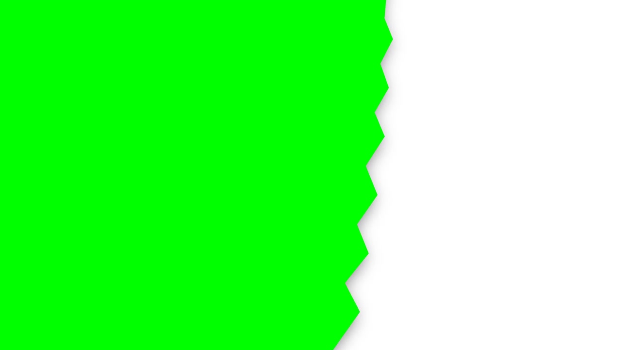 Green Screen Transition Wipe with Jagged Edge