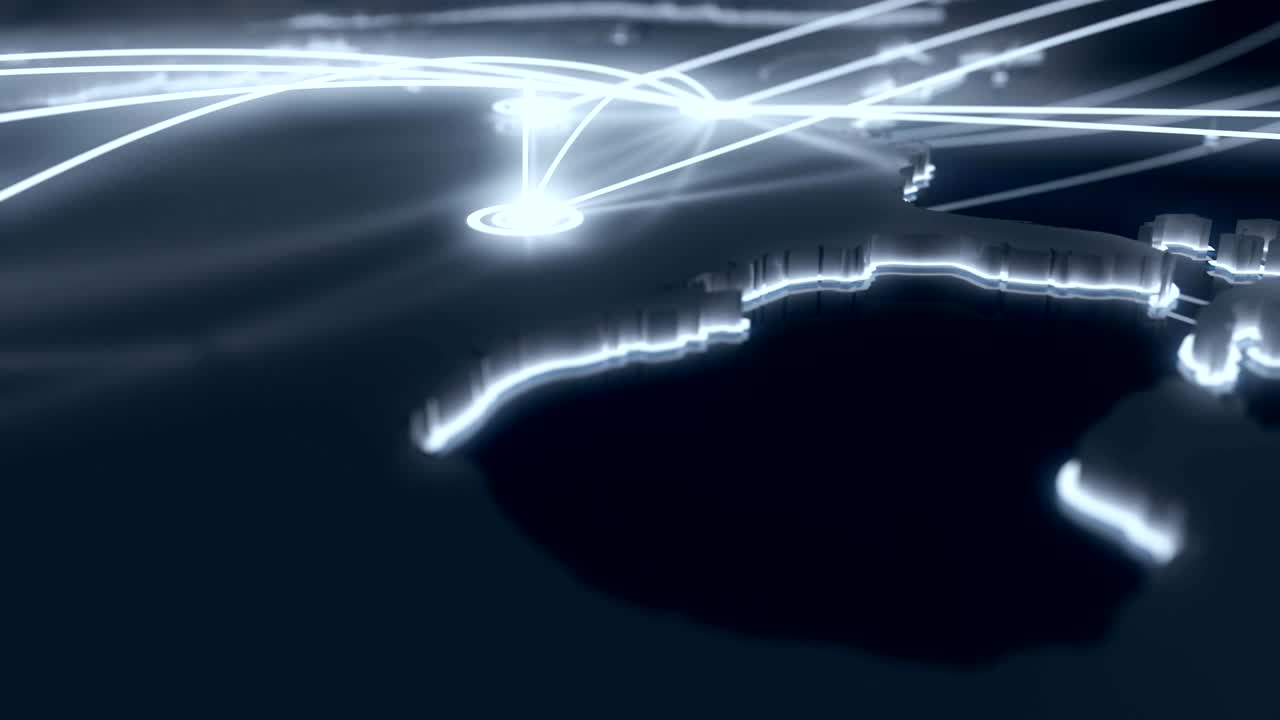 las rutas de vuelo de américa del norte.