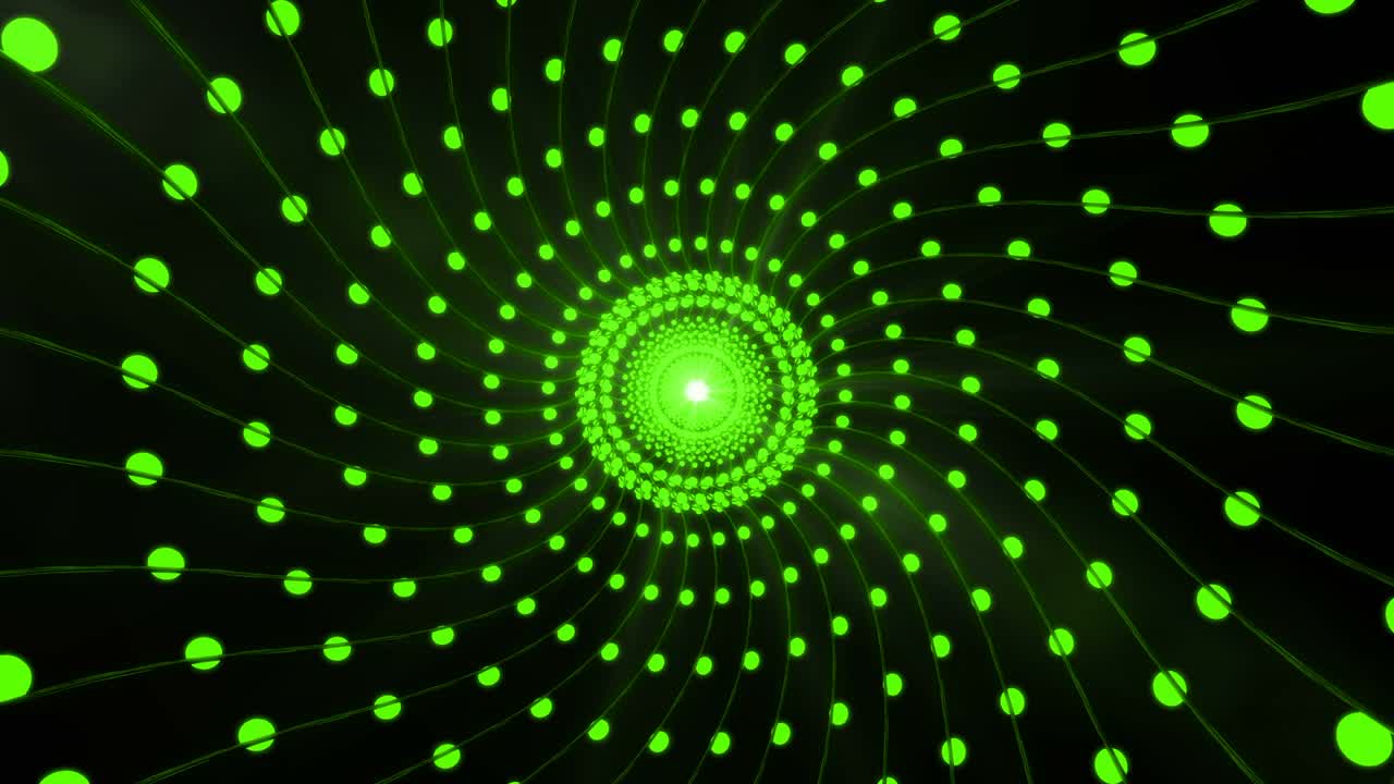 Green Attractive Shining Background Corridor