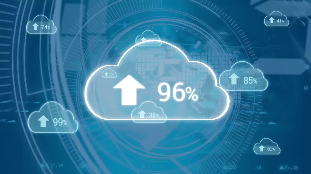 진행 구름과 숫자를 업로드합니다.