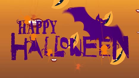 Animation-Eines-Fröhlichen-Halloween-Textes-über-Fallenden-Vampirlippen