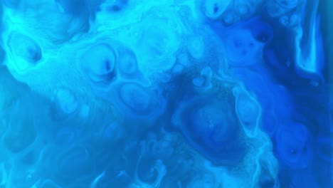 abstract blue background of psychedelic colors painting in motion