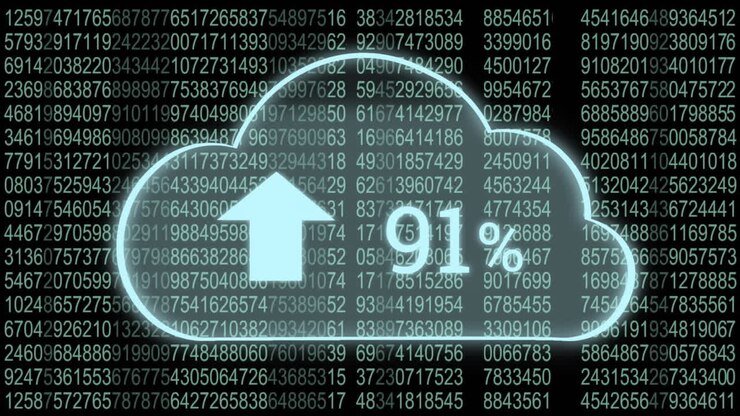 Upload progress clouds and binary codes