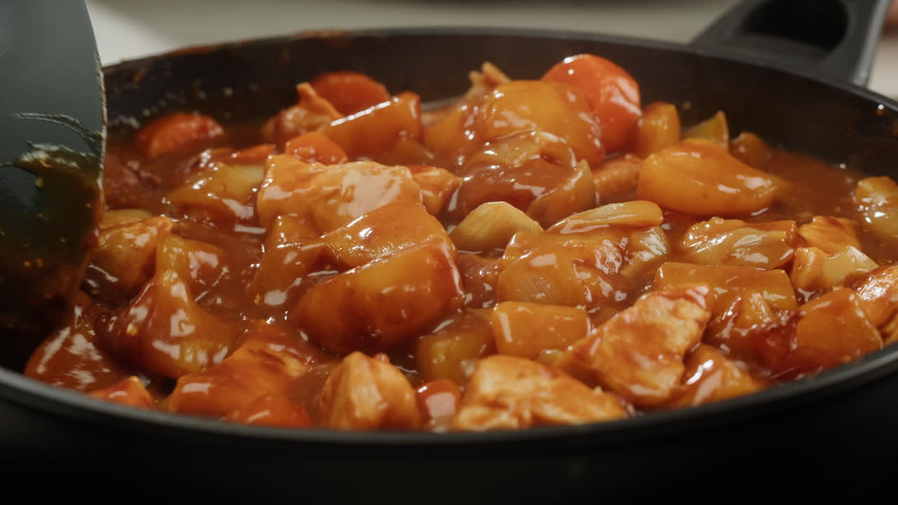 Japanese curry rice with fry pork Tonkatsu, Katsu Kare, Japanese breaded cooking dinner in restaurant, close up macro of asian food