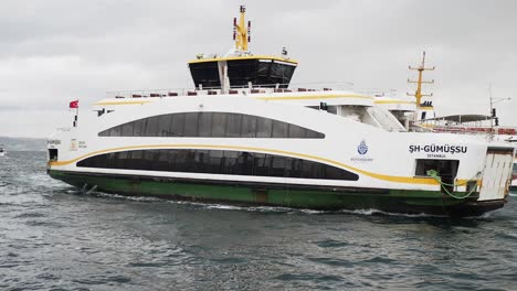 istanbul ferry boats on the bosphorus strait