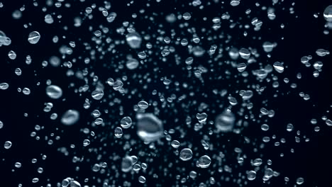 hermosas gotas de lluvia congeladas en el tiempo