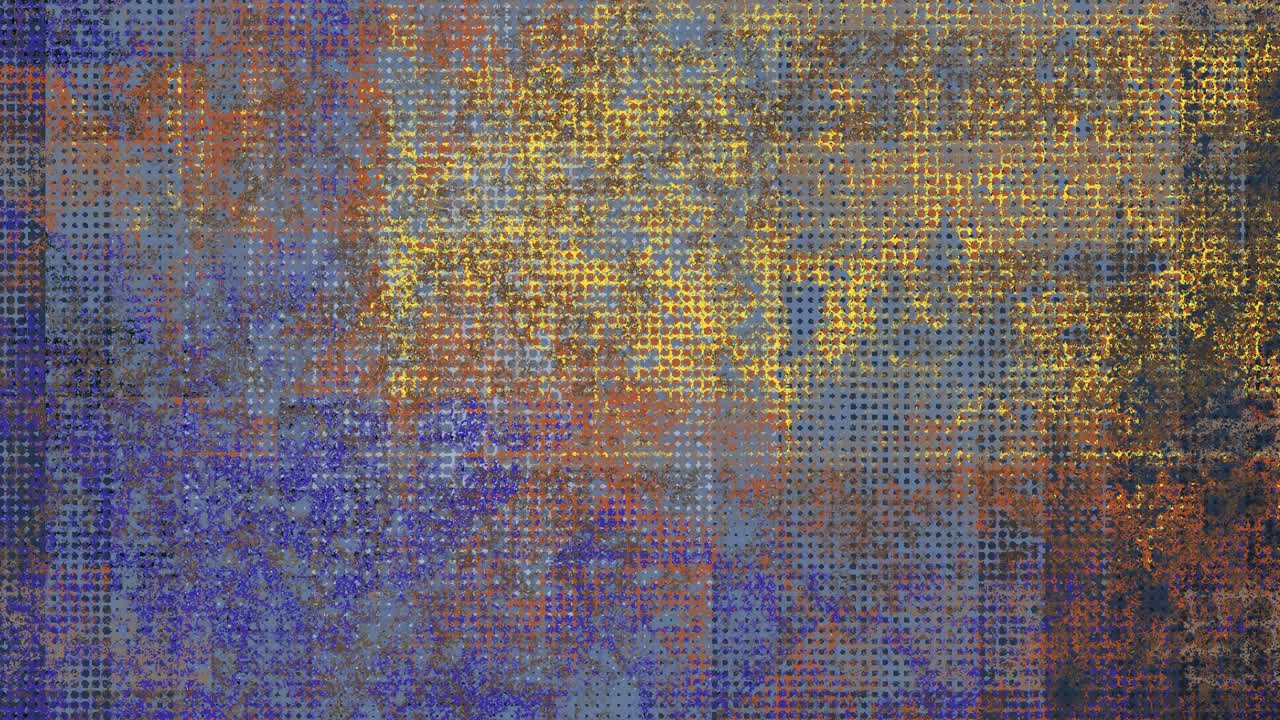 Abstract print error halftone digital glitch pattern, loopable grunge vibrant colors, textured surface