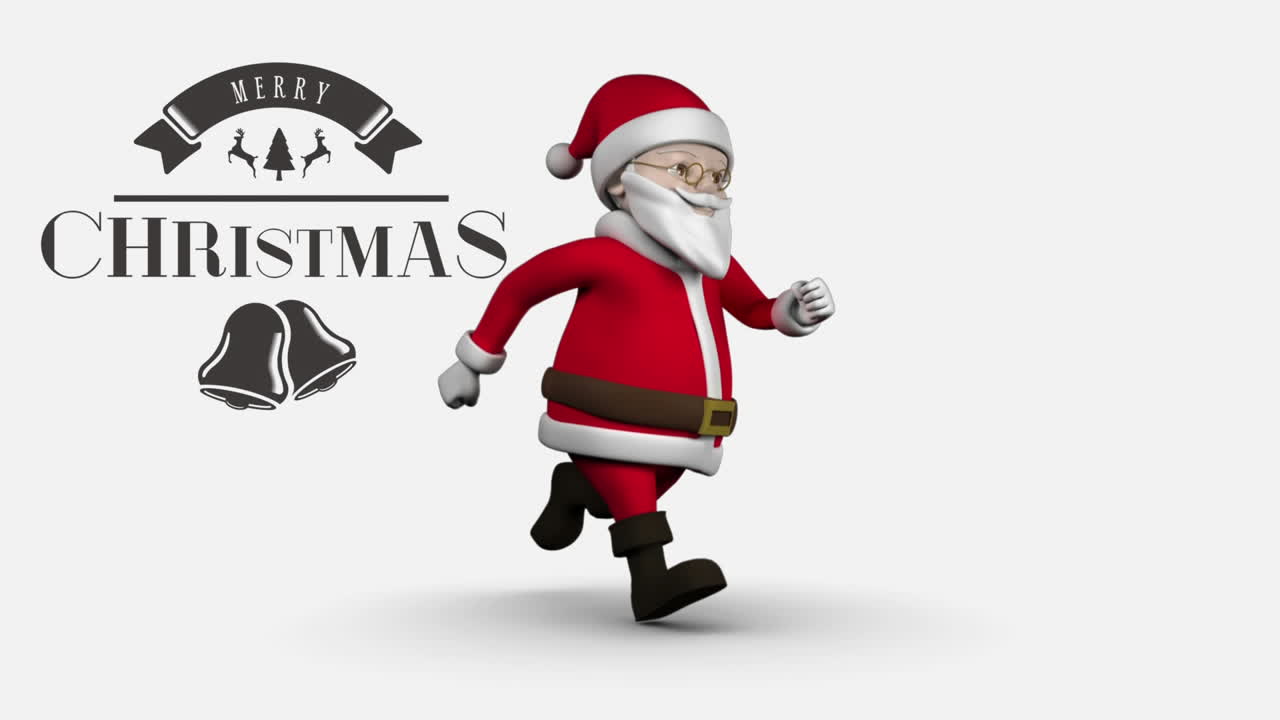 feliz navidad texto con papá noel