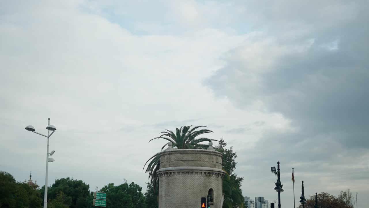 City Bridge with Cloudy Sky
