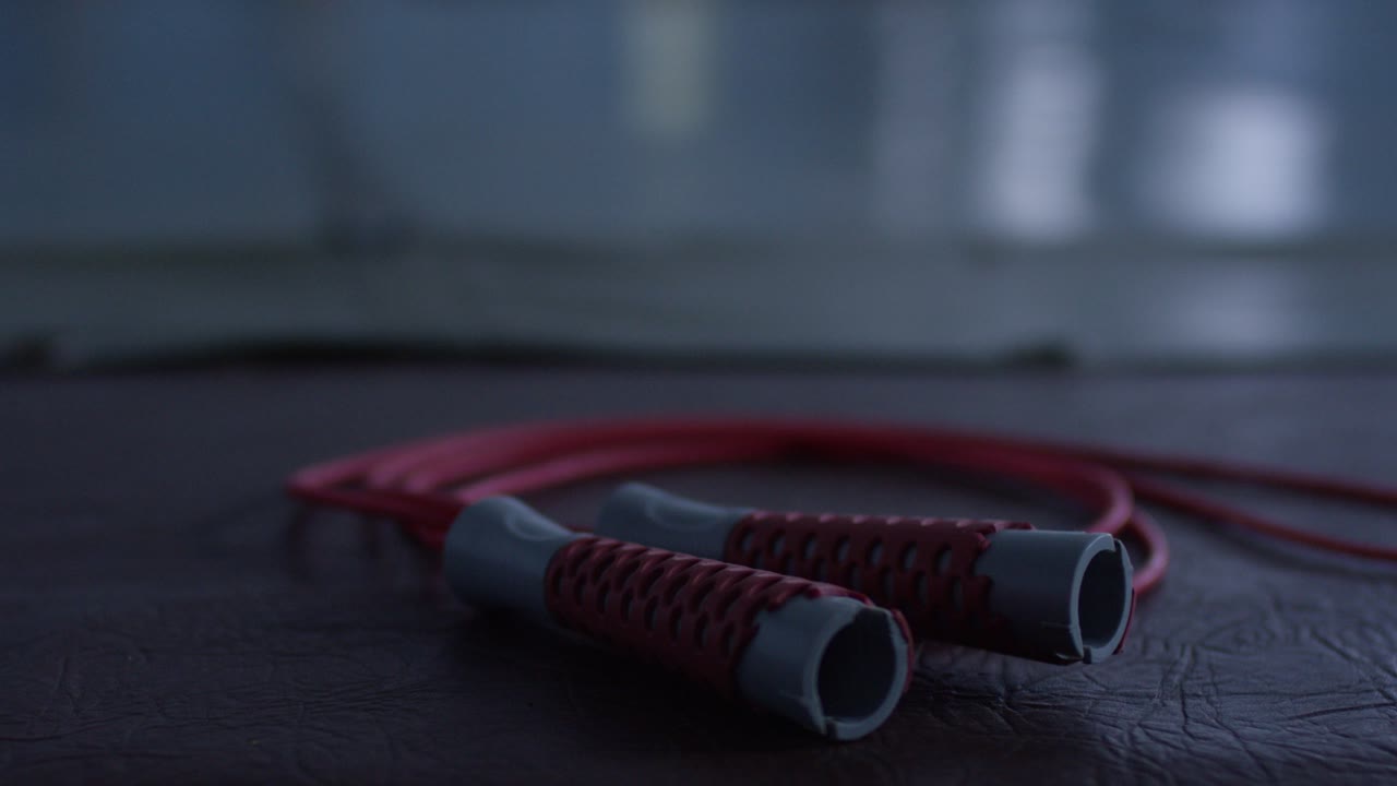 cuerda de salto roja