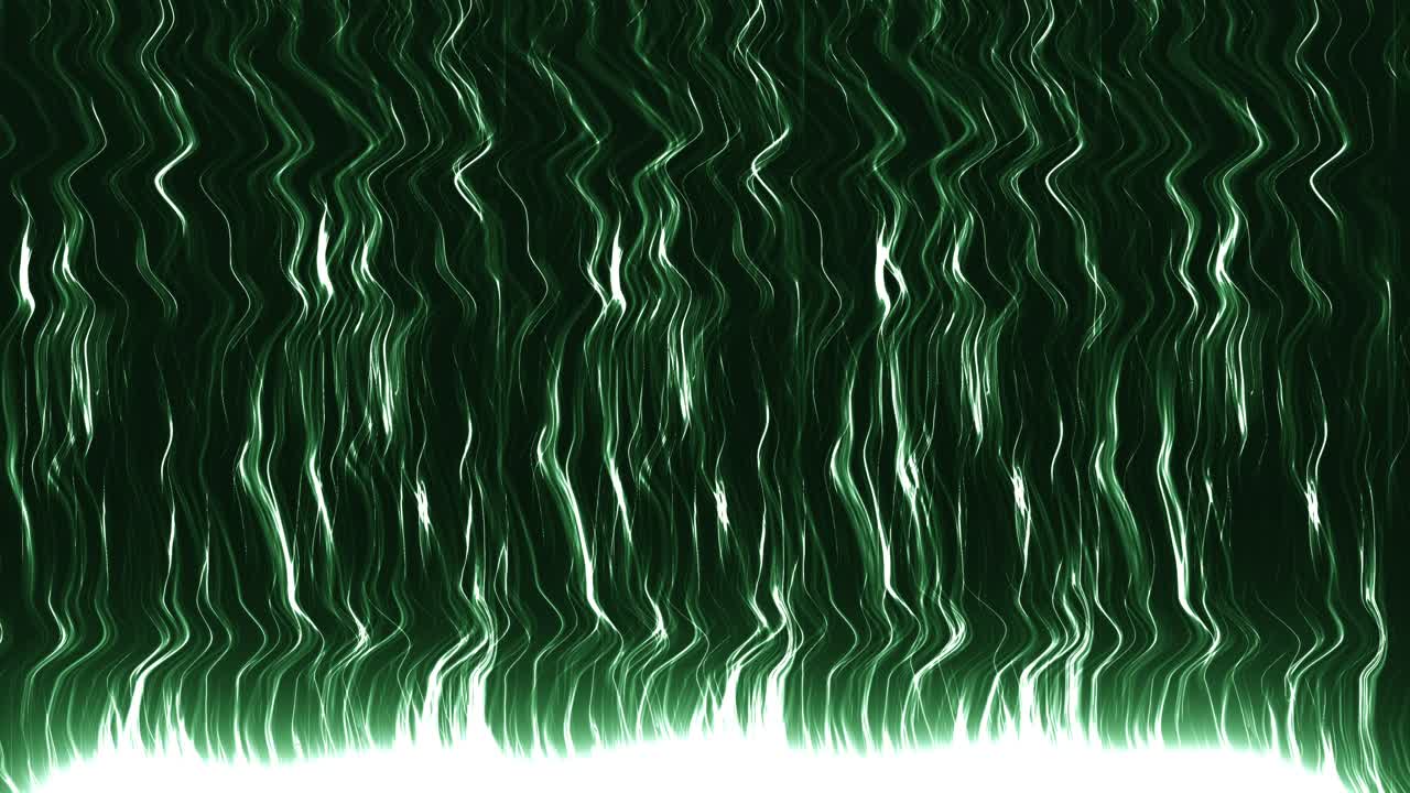 Sfondo Animato Astratto con Linee Verticali Verdi Luminose