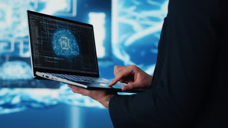 Modern entrepreneur strategizing AI driven transformation using data science
