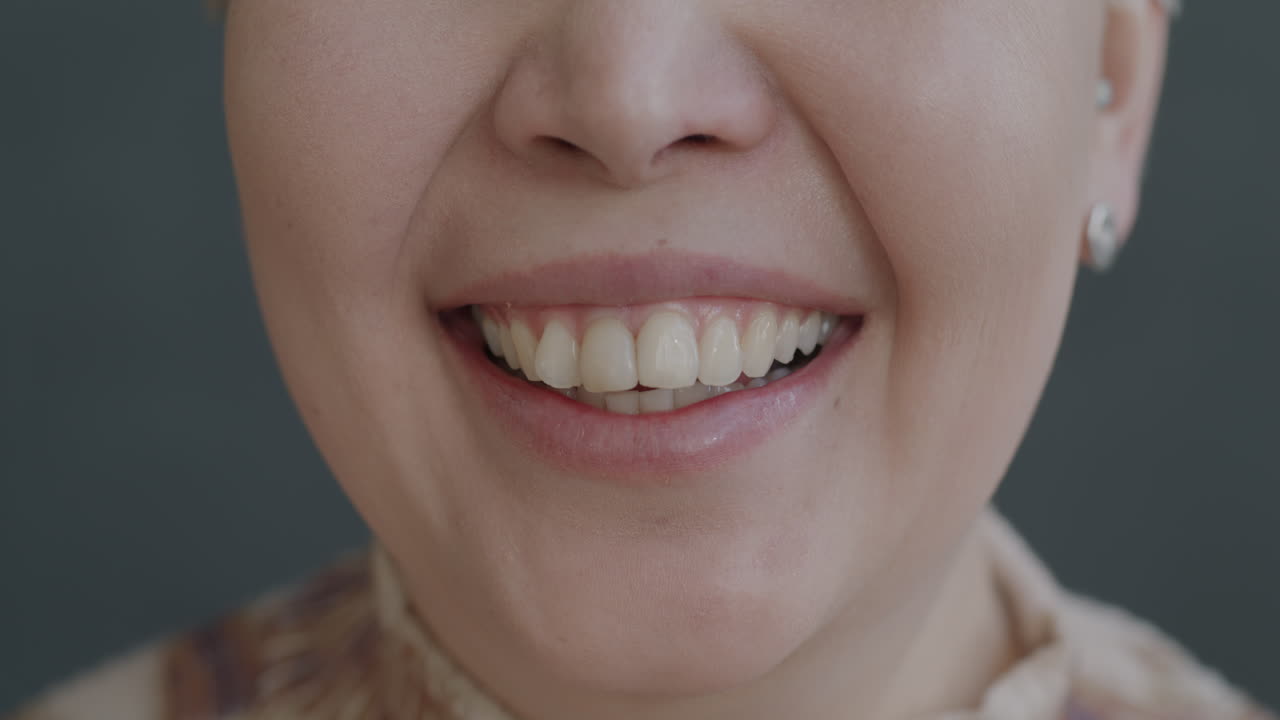 Close-up smile of a woman