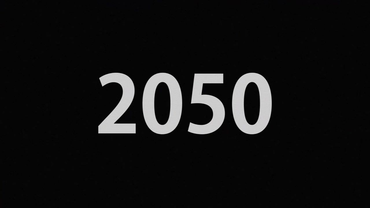 animazione di testo 2050 motion graphics