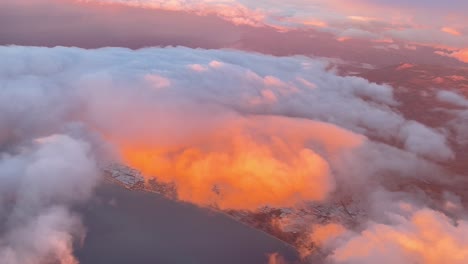 cloudscape from above