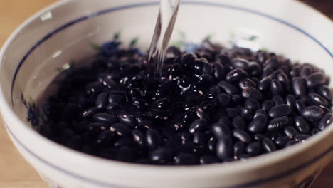 washing black beans