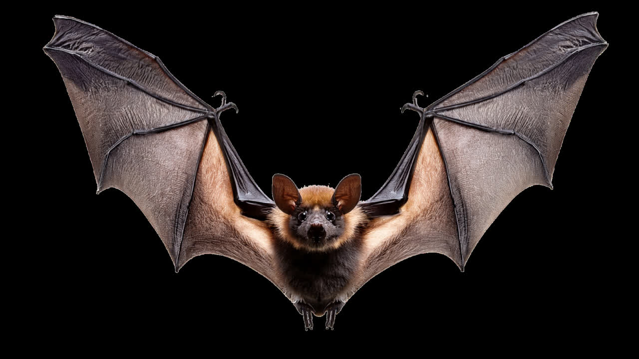 Bat in flight
