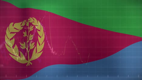 Animación-De-La-Bandera-De-Eritrea-Sobre-Procesamiento-De-Datos.