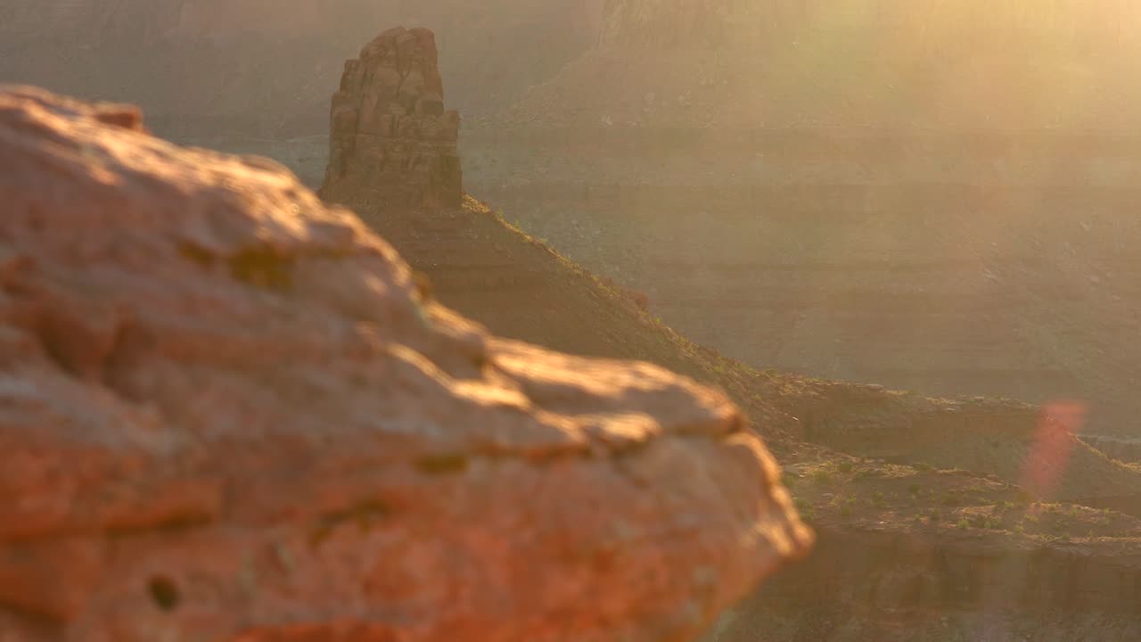 toma deslizante de cañones y formaciones rocosas en punto de caballo muerto