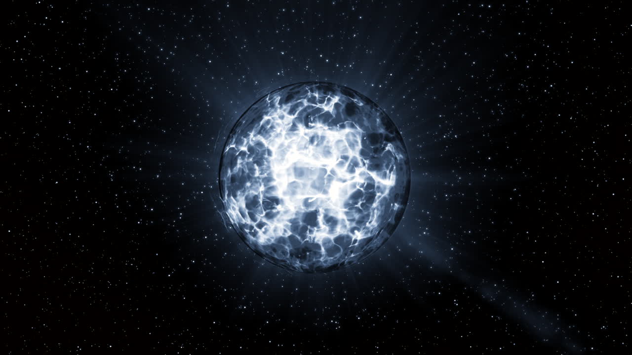 explosión celeste en el espacio profundo