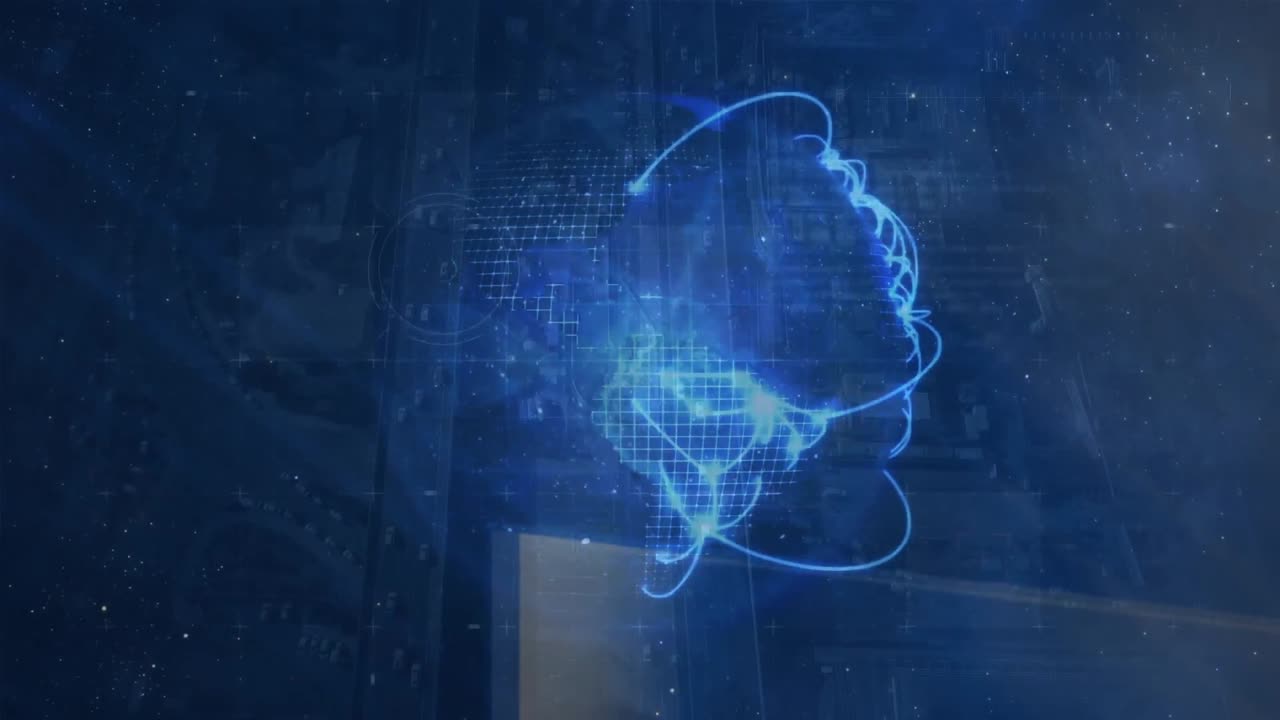 animación del globo sobre el procesamiento de datos