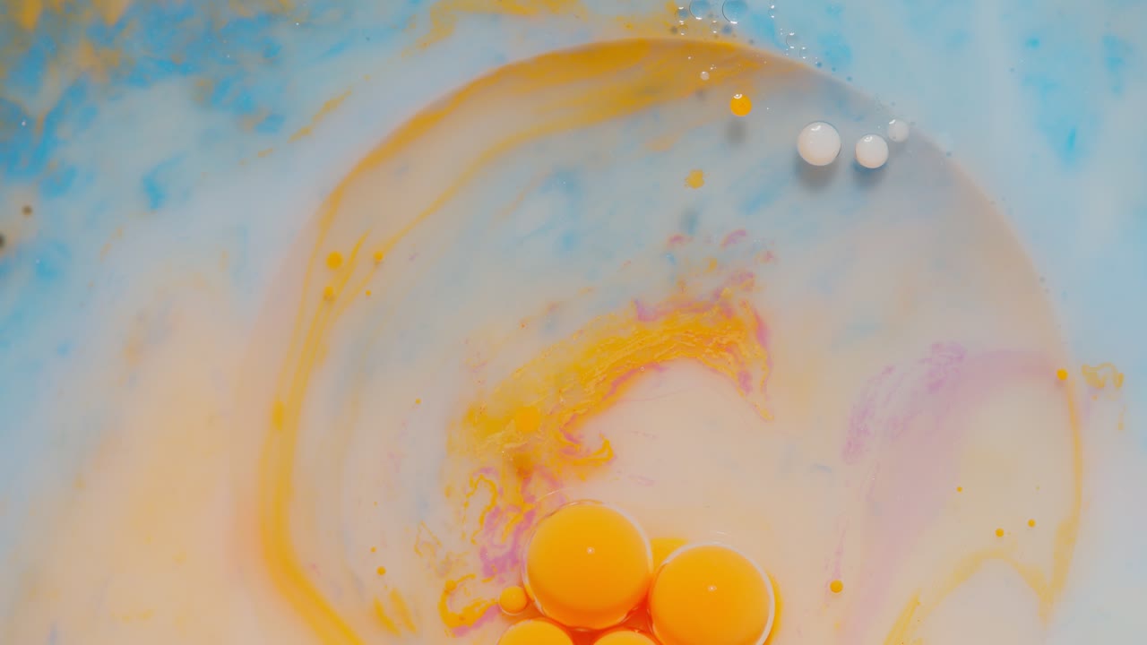 arte líquido abstractamente colorido