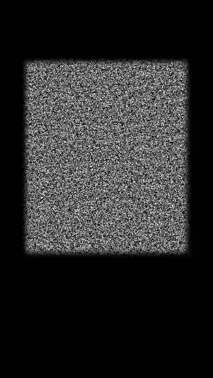 Abstract Black and White TV Static Noise Flickering