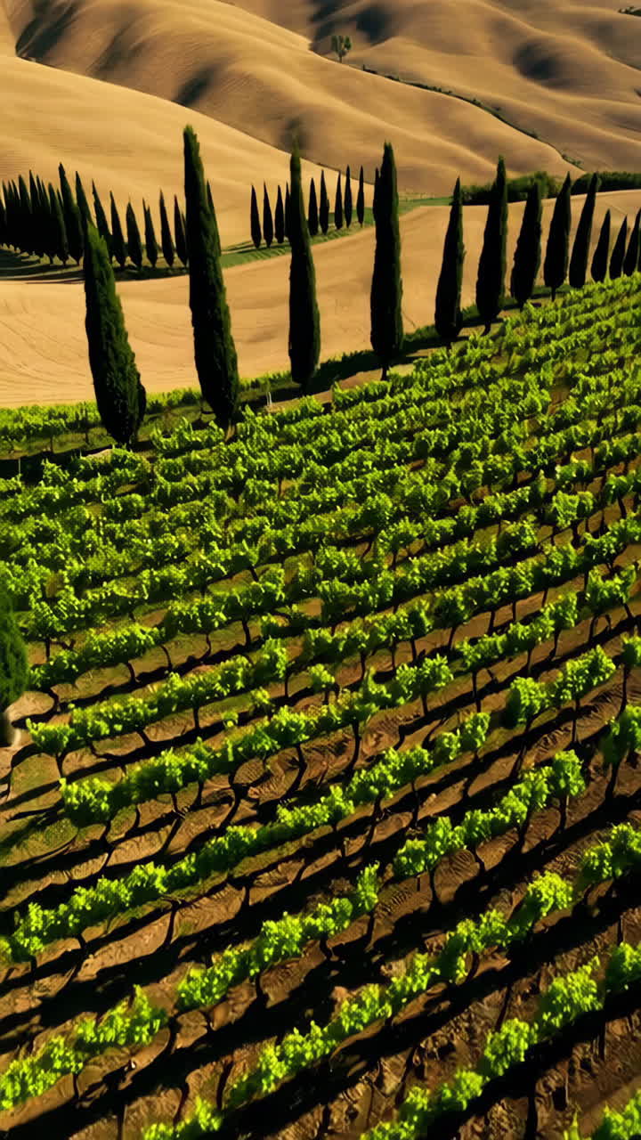 Tuscan Vineyard Landscape