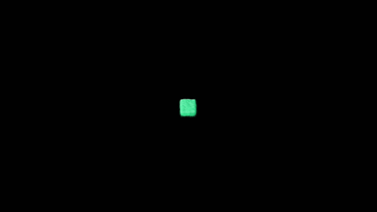 Glowing Green Light in the Dark