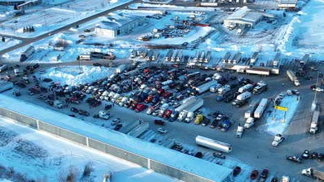 Aerial-Freedom-convoy-2022-leaving-Kingston-Ontario-Canada