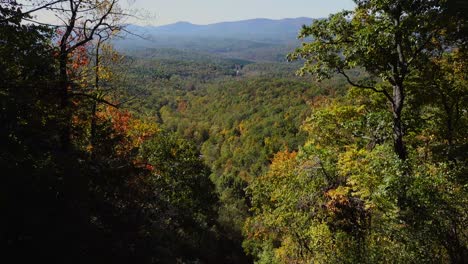 Obere-Beobachtung-Des-Amicalola-wasserfalls-In-Dawsonville,-Georgia