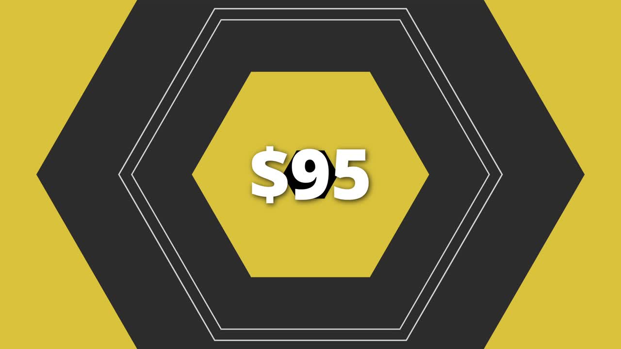 Exploring an engaging price graphic design that highlights a $95 offer in a modern online marketplace