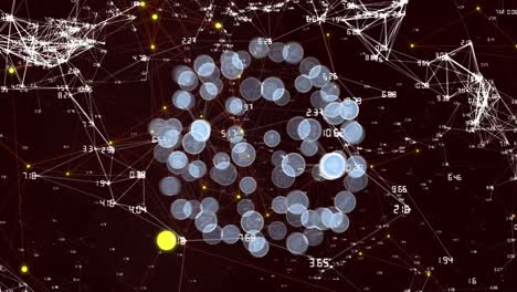 Animation-Eines-Netzwerks-Von-Verbindungen-Mit-Digitalen-Symbolen