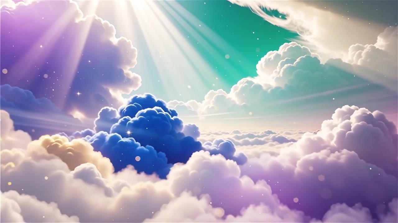 Christian Heavenly Light Worship Background