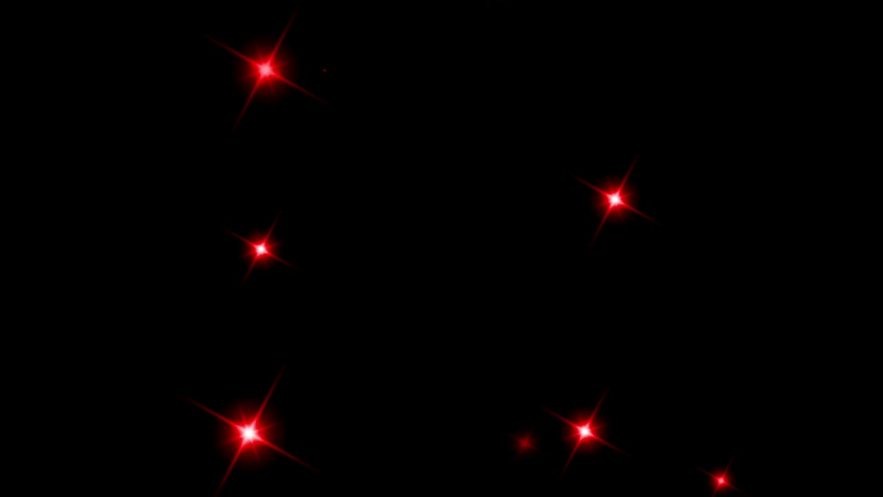 애니메이션 빨간 빛은 검은 바탕에 반인다.