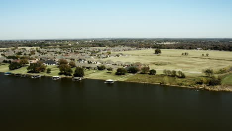 Vista-De-Drones-De-Granbury-En-El-Condado-De-Hood,-Texas