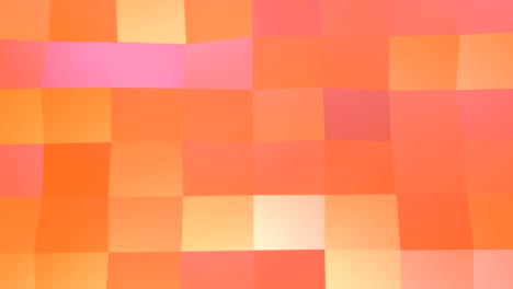 abstracto simple rosa naranja baja poli superficie 3d como entorno. suave geométrico baja poli fondo de movimiento de desplazamiento poligonos rojos naranja puros. fondo de bucle sin costuras 4k fullhd