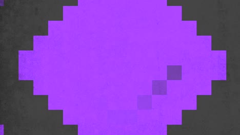 cuadrado púrpura pixelado una exhibición artística minimalista