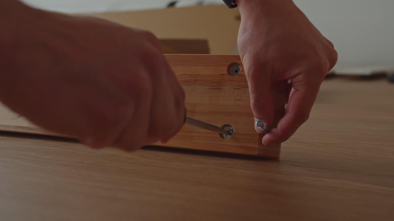Assembling Flatpack Wooden Furniture