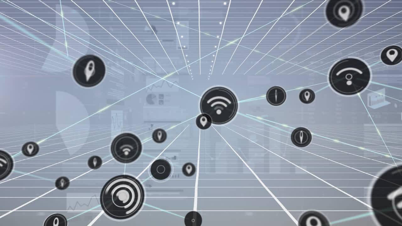 animación de la red de conexiones a través del procesamiento de datos