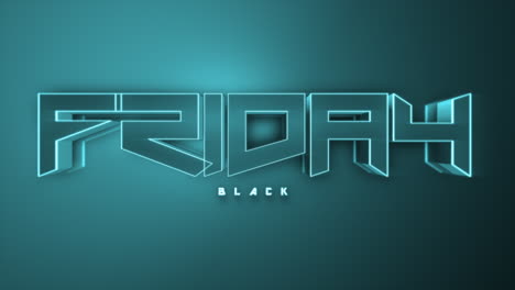 dark monochrome black friday text on dark blue gradient