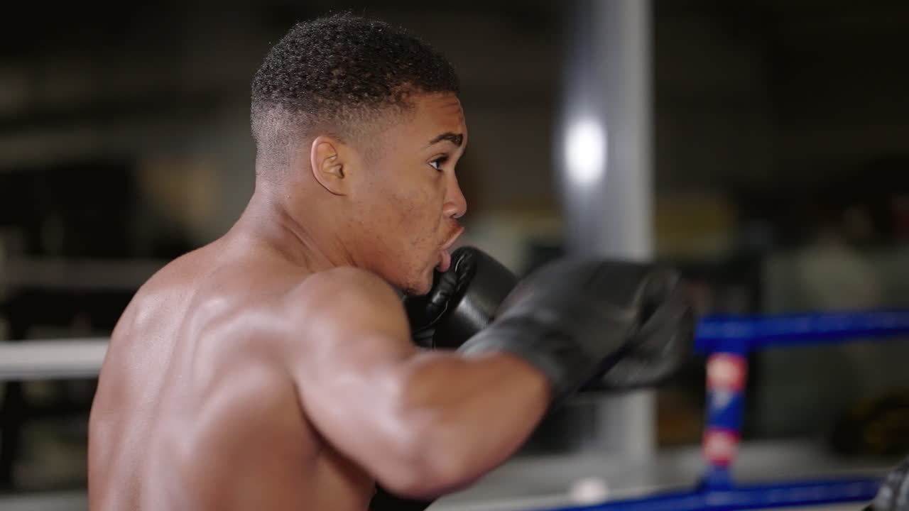 sesión de entrenamiento de boxeo