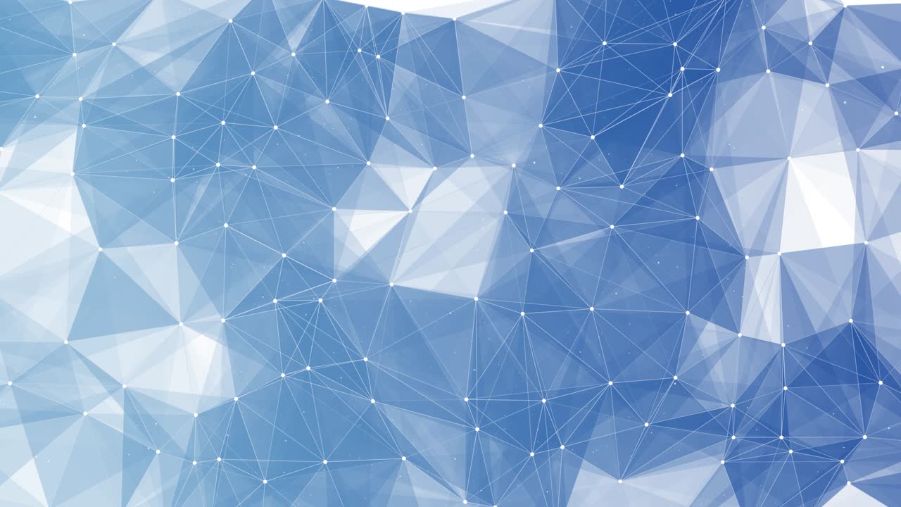 Abstract Geometric Blue Polygonal Network Background