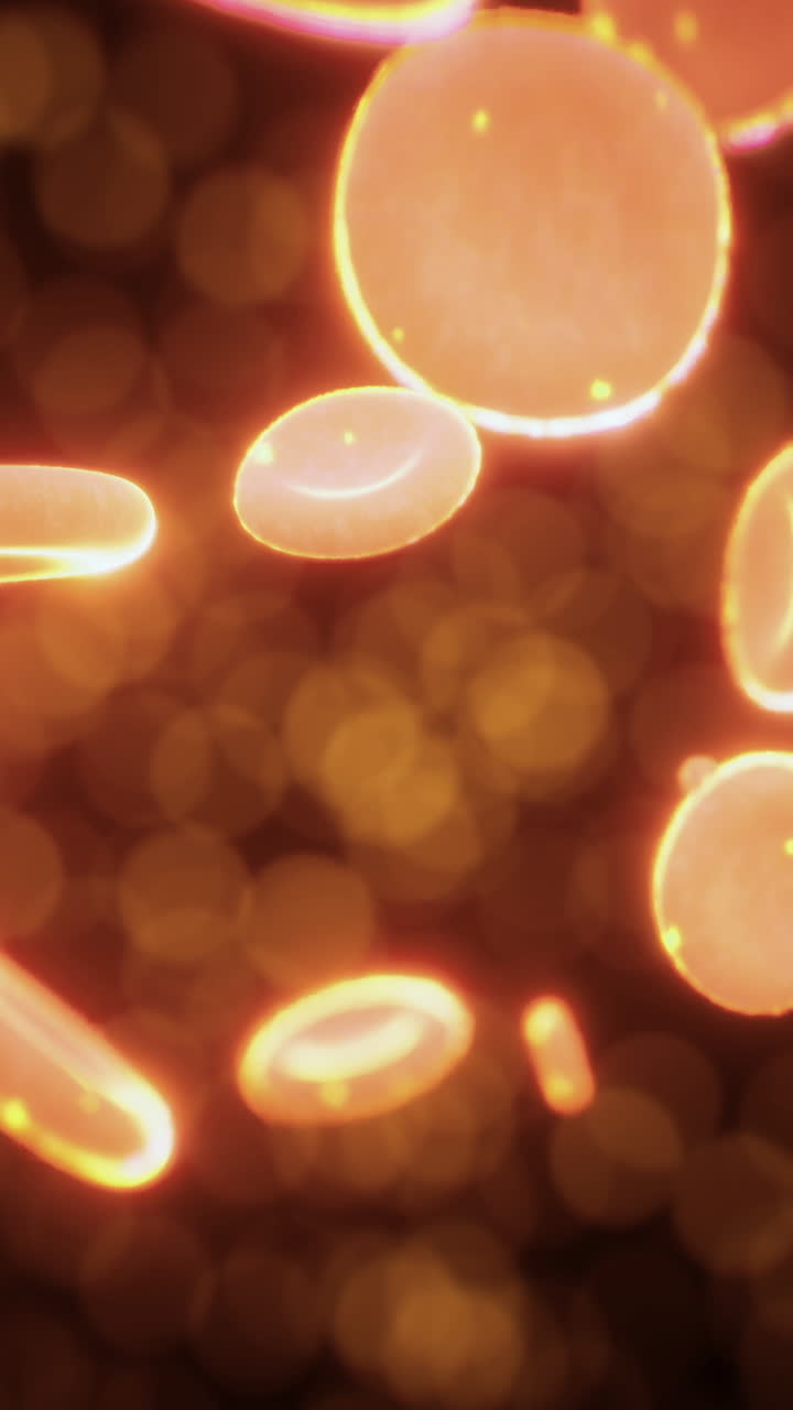 Floating micro particles create a mesmerizing dance in vibrant colors