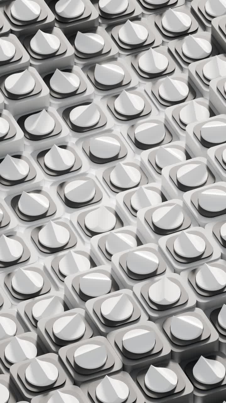 Abstract Geometric Pattern in 3D Rendering