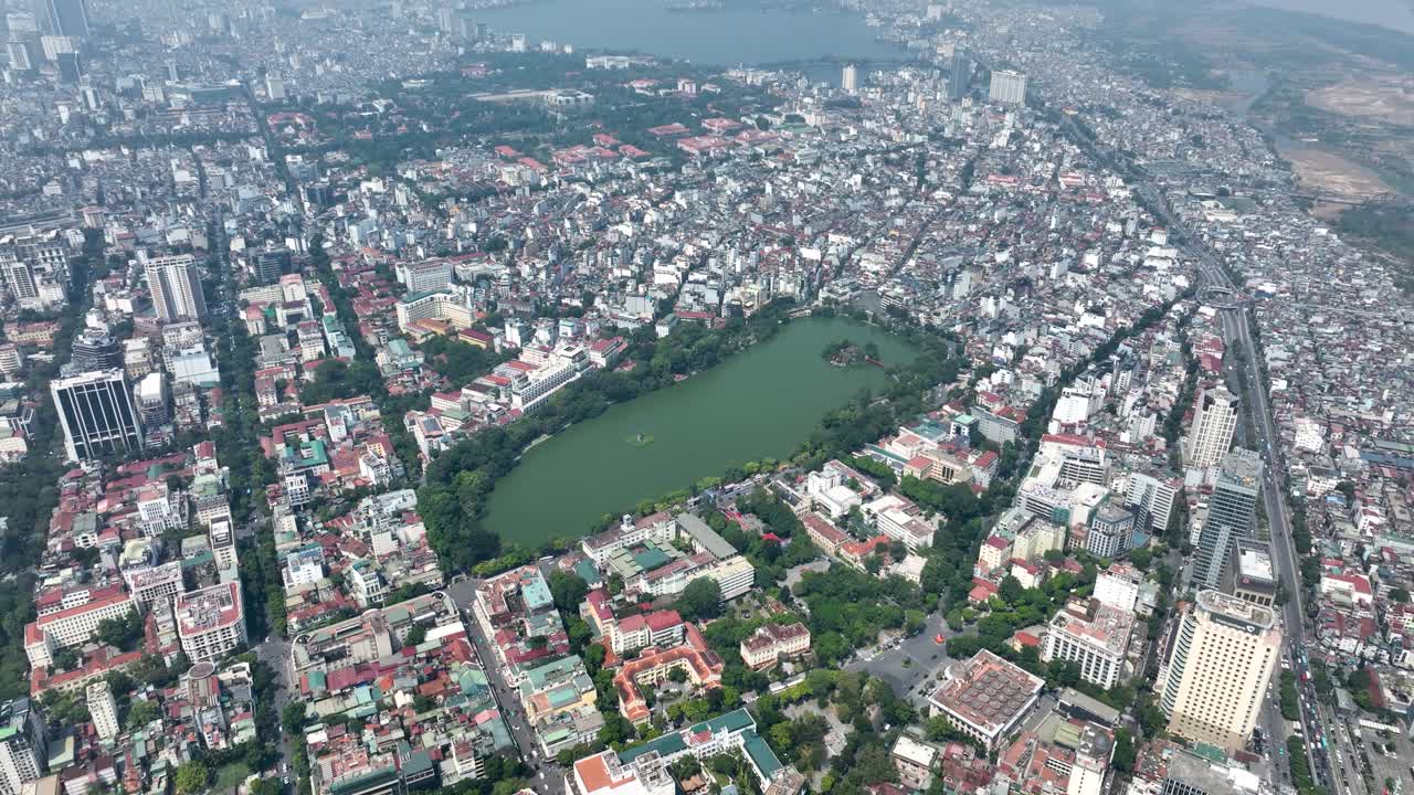 Vista aerea di Hanoi, Vietnam