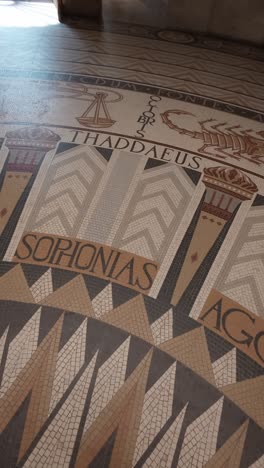 mosaic floor detail