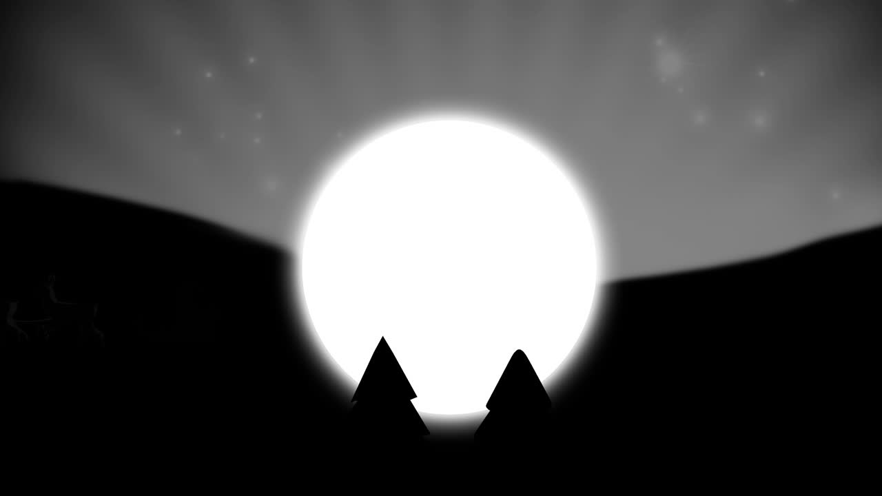 회색 배경에 내리는 눈 위에 렌더와 함께  ⁇ 매에 산타클로스의 애니메이션