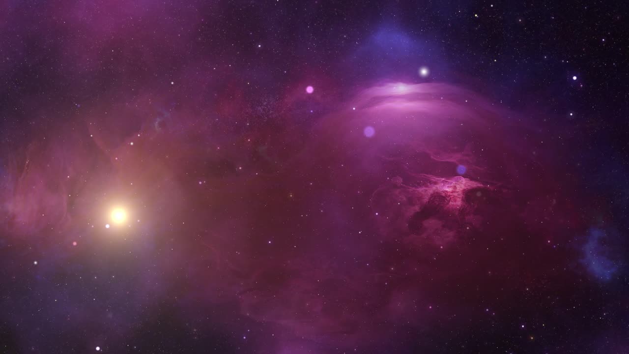 nebulosa colorida de 4k, fondo de bucle sin costuras