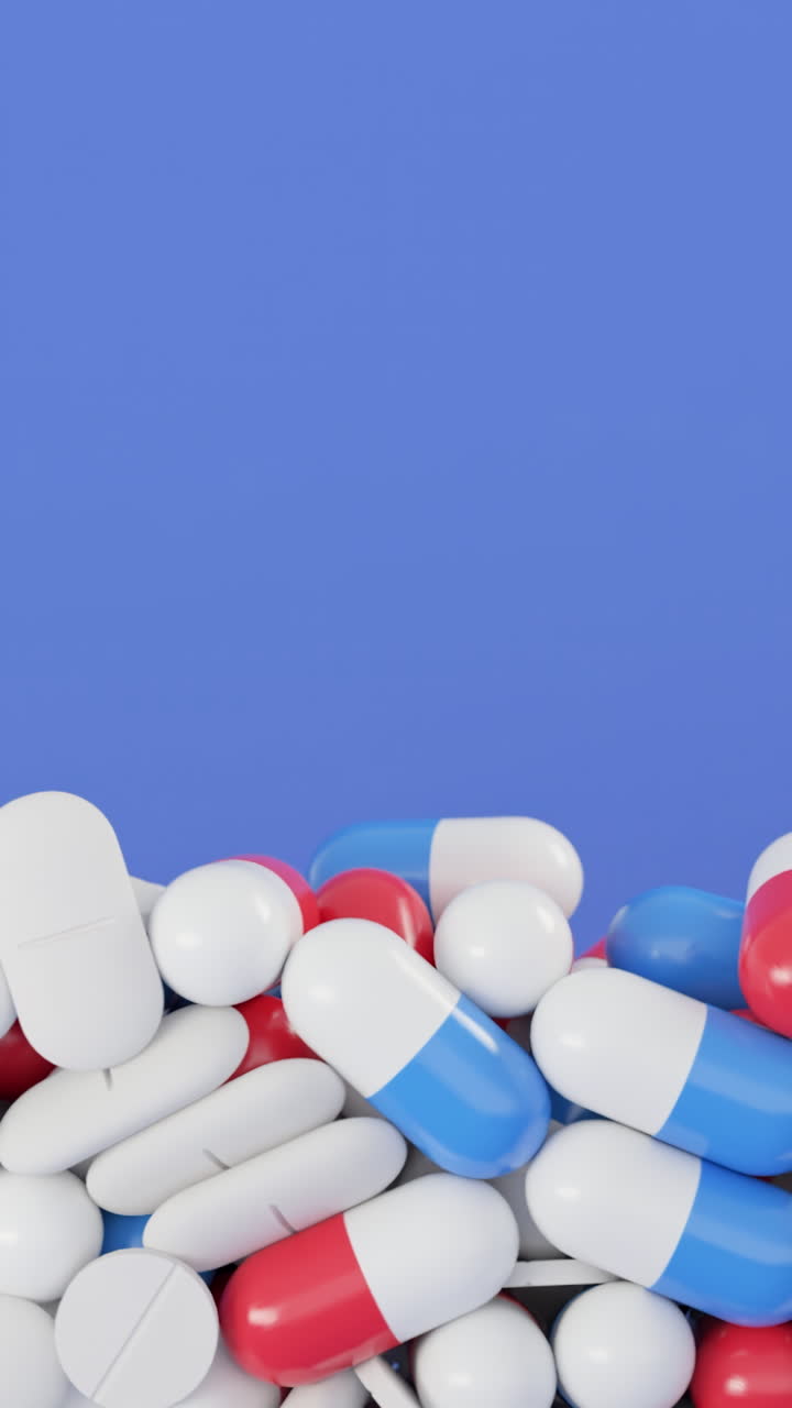 3D Rendered Medical Pills